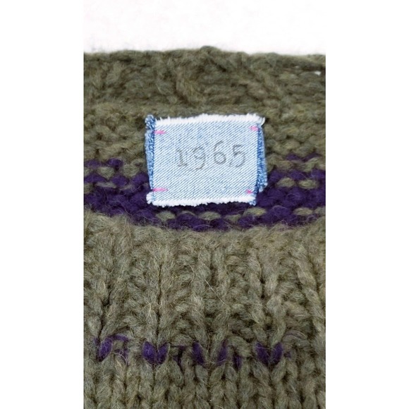 1965 BY ANNA BARTHELME handmade alpaca blend Italian knit sweater $628 OS - Picture 10 of 12